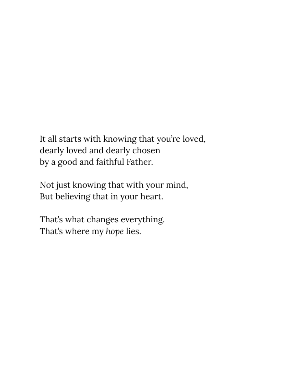 12 – The Start of&nbsp;Hope